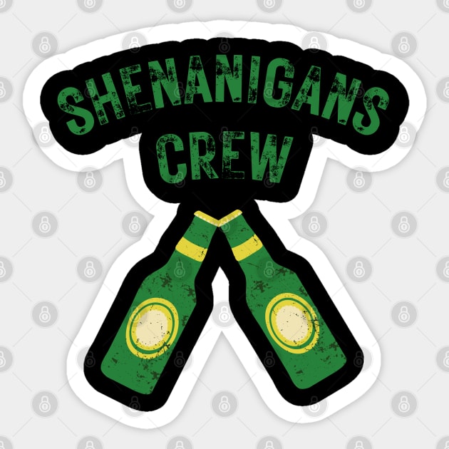 Shenanigans Crew Sticker by CityTeeDesigns